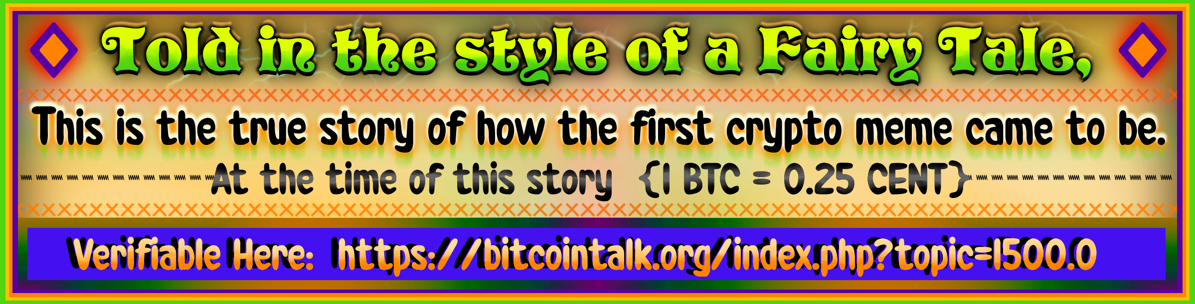 Worlds First Crypto Meme